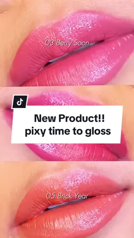 New product PIXY TIME TO GLOSS!!! glossy finish + warnanya super cakepp bgtt!!! kalin WAJIB bgttt punyaaa‼️ #pcctenruby #newproduct #pixy #pixycosmetics #pixytimetogloss @PIXY Cosmetics Official 