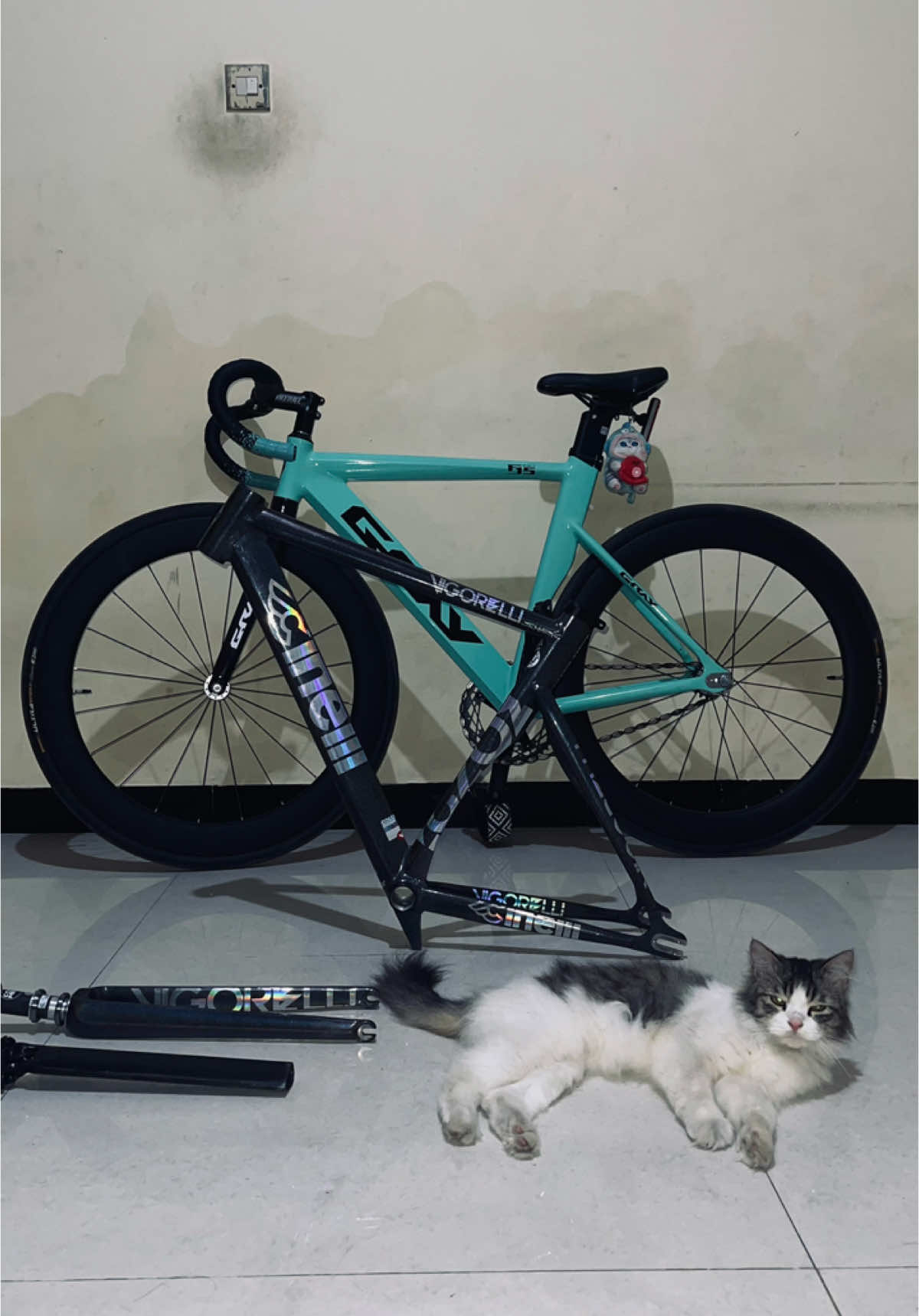 wanita tidak bercerita tiba tiba beli cinelli #fixiegear #fixie #fixieindonesia #fixiethailand #fixed #fixiephilippines #fixiedgear #cinelli ##grayf15 #fyp 