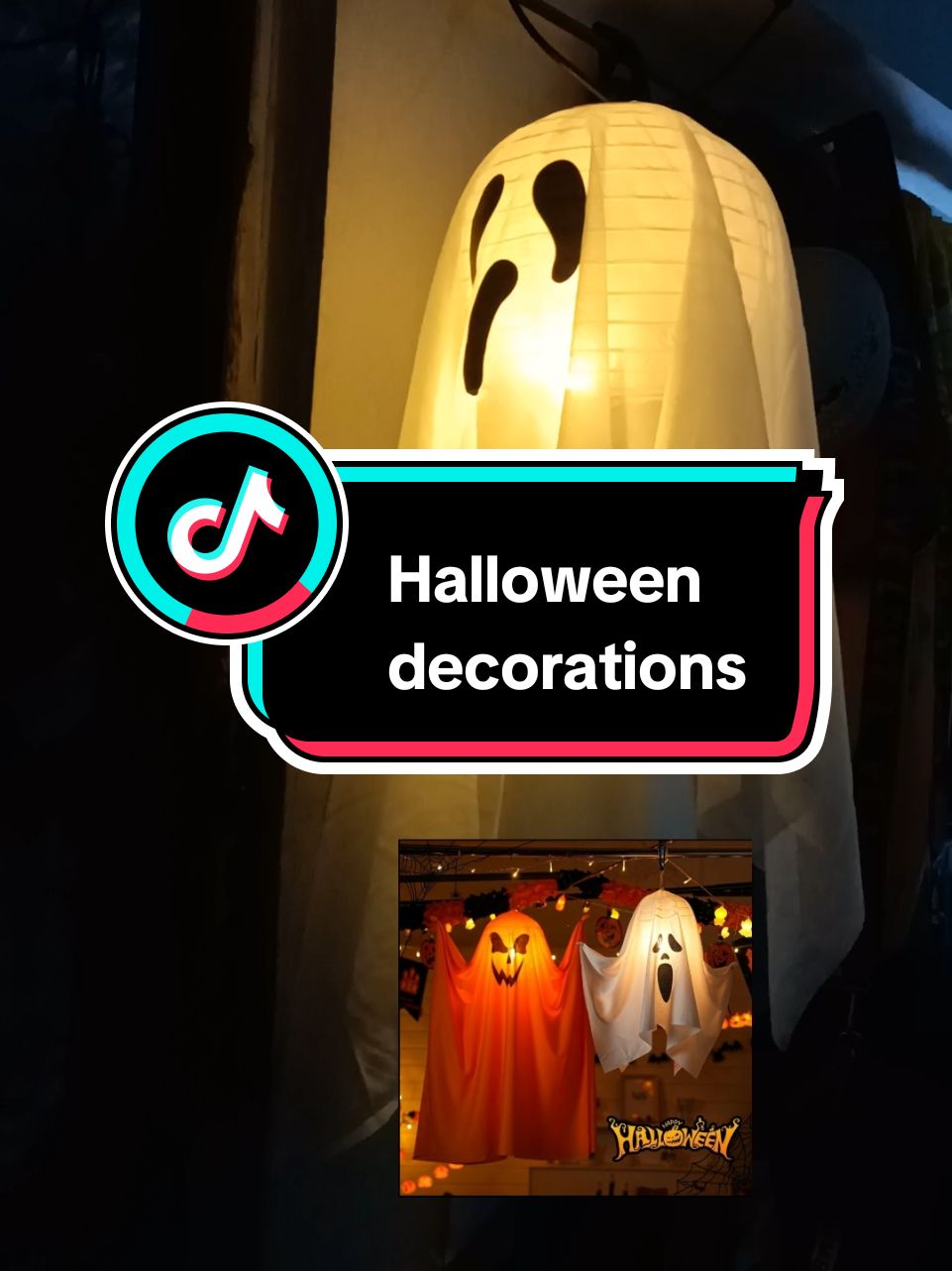 New LED Halloween Decor Outdoor Halloween Light Halloween Decoration Glowing Ghost Hanging Props Only ₱80.10! #halloween #halloweendecor #hangingghost 