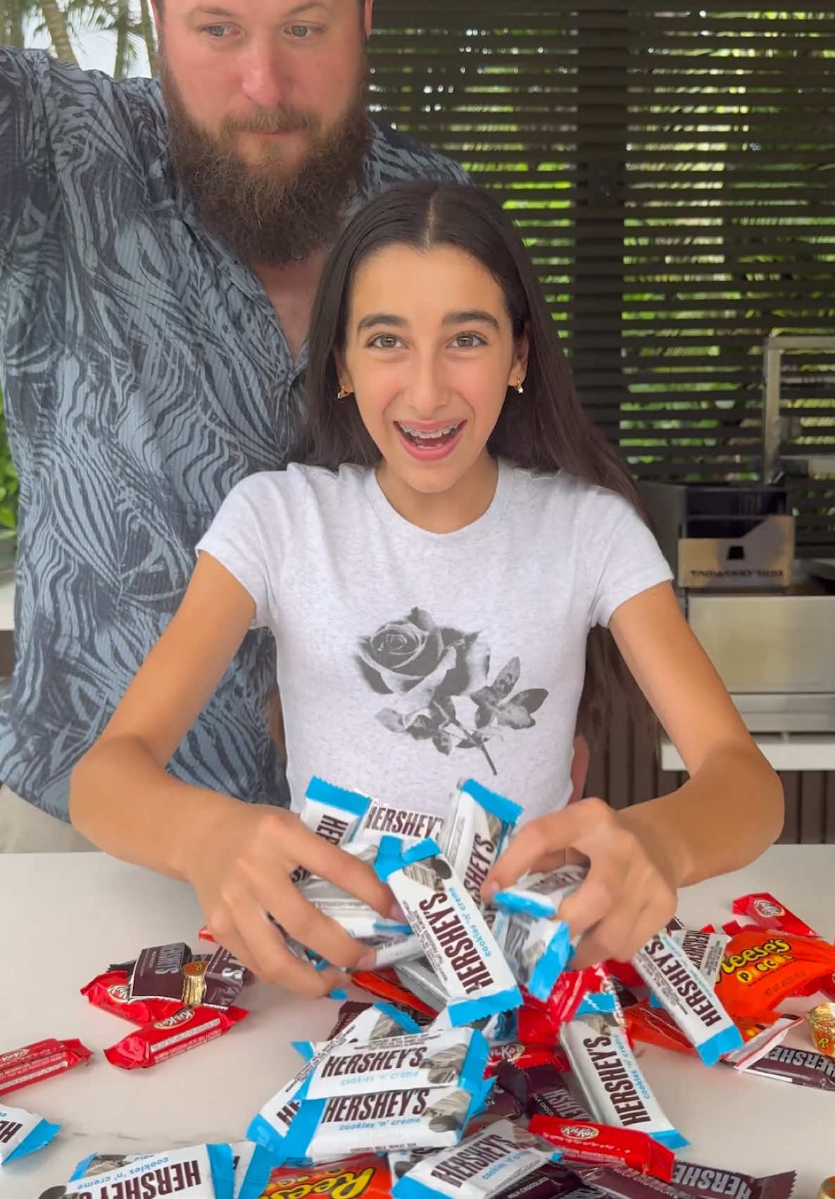 I made the biggest chocolate bar at home with my Halloween candy. #evelynskitchen #haloween2024 #chocolate 
