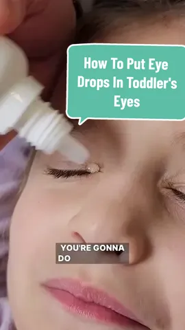 How To Put Eye Drops In Toddler's Eyes #eyedrops #kidseyedroos #eyedrophelp #pinkeye 