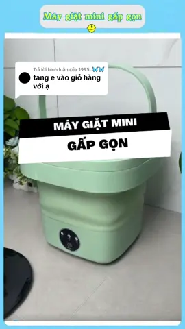Trả lời @1995..🦋🦋  Máy giặt mini gấp gọn của bạn đây ạ. Ấn vào giỏ hàng góc trái màn hình để xem chi tiết nhé. Cám ơn bạn. #maygiatminigongon #duyne0710 #makemebuyit #giadungtienich #giadungthongminh #viral 