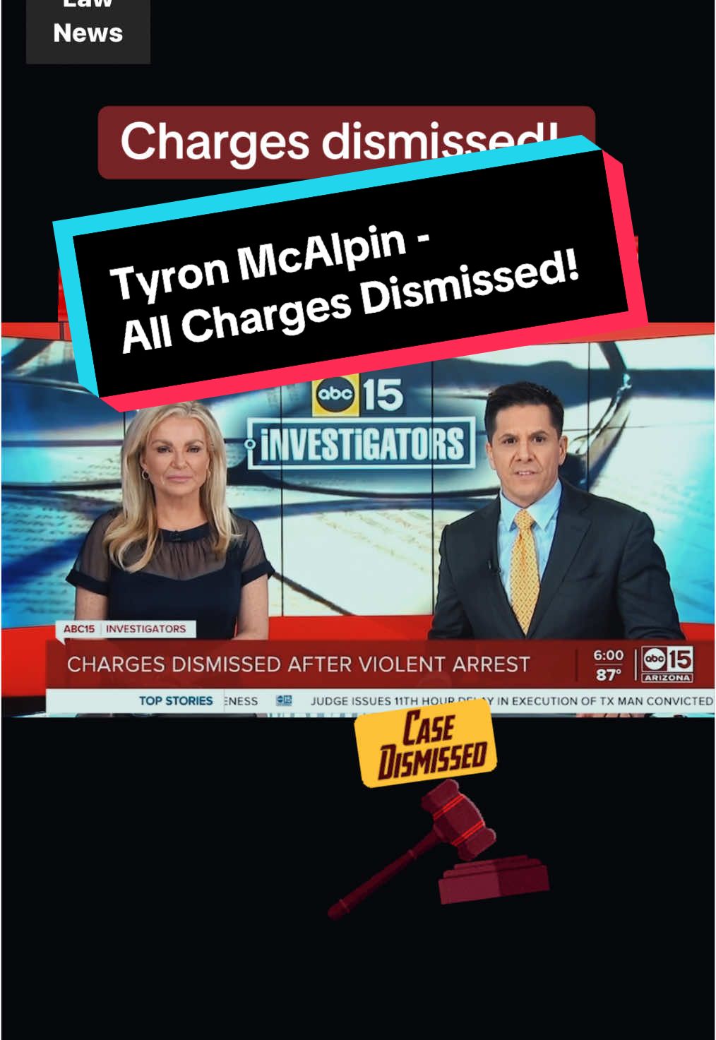 Tyron McAlpin - charges dismissed! #police #cops #deputy #tiktokcops #tyronmcalpin #phoenix #phoenixaz #arizona #news #fyp #law #lawyersoftiktok 