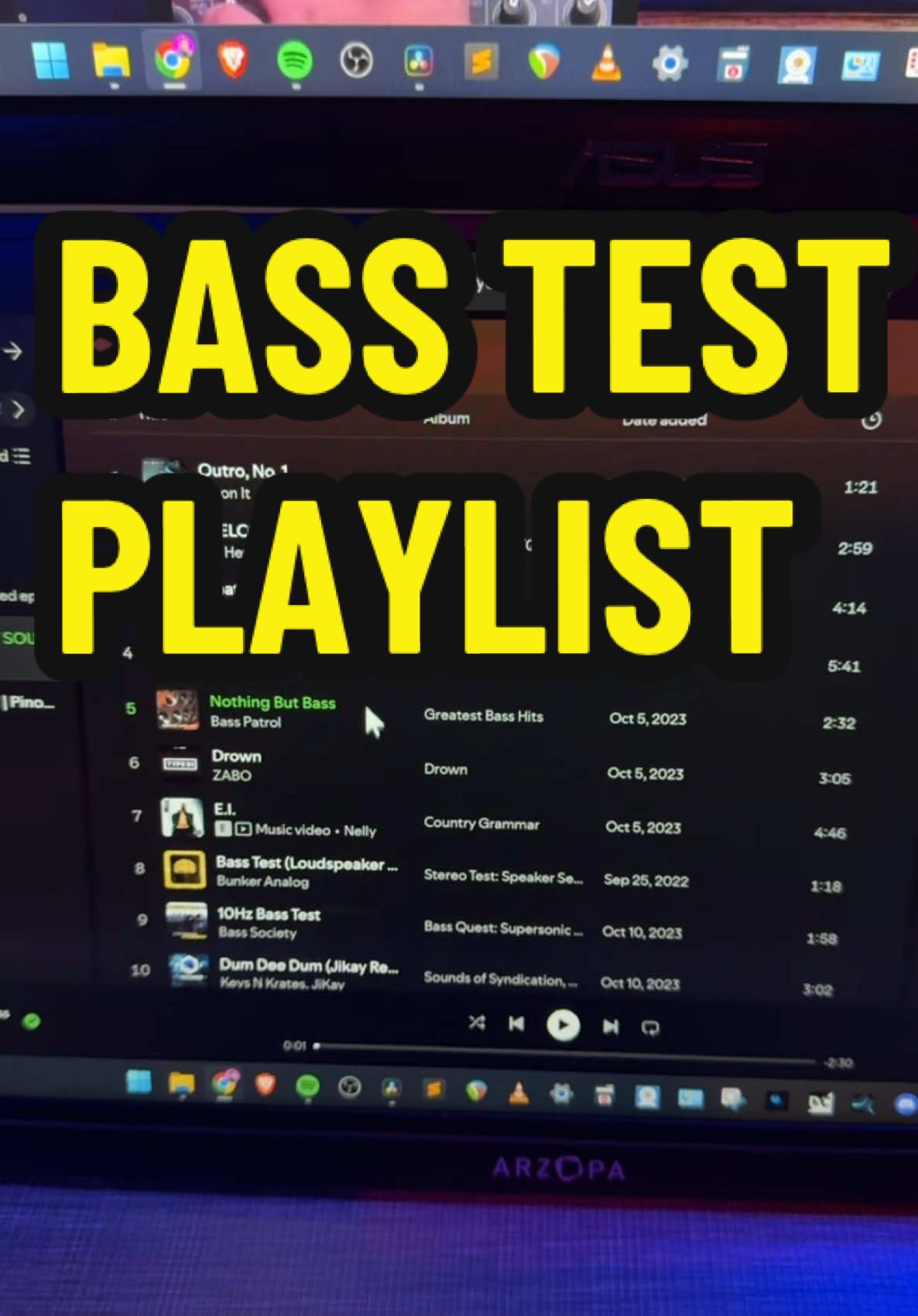 BASS TEST PLAYLIST #pinoysoundguy #soundsystem #basstest #spotify 