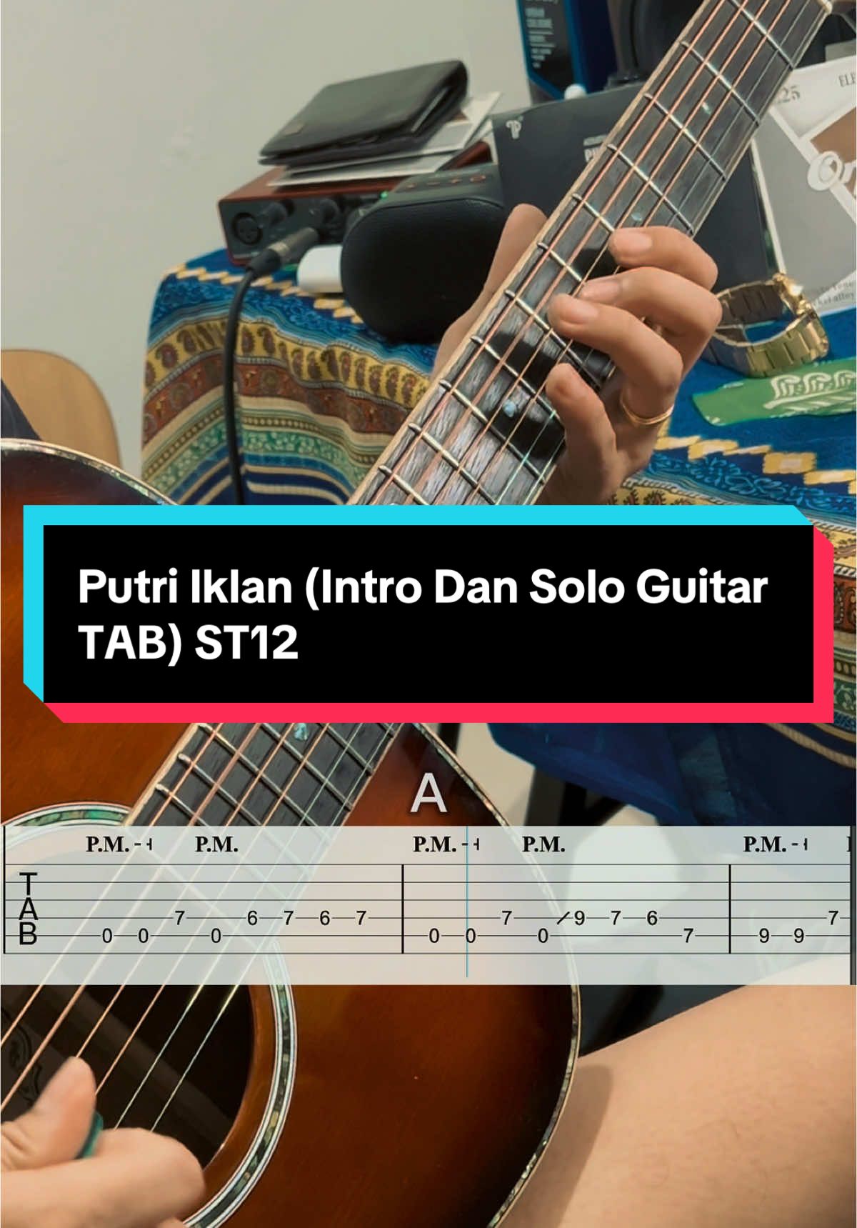 Putri Iklan (Intro Dan Solo Guitar TAB) ST12 #st12 #putriiklan