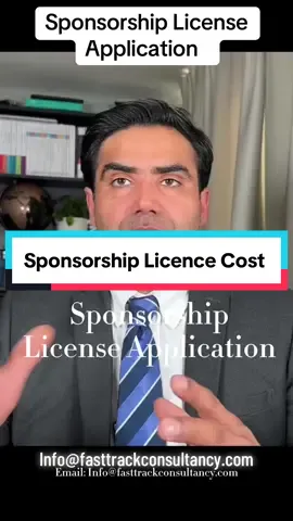 Sponsorship License Cost:  #fasttrackconsultancy #ImmigrationLawyer #usmanchaudhary 