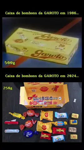Aumentou o preço e diminuiu a quantidade kkkkkk #caixadechocolate #chocolate #GAROTO #bombom #humorbr  #inflação #reduflação 
