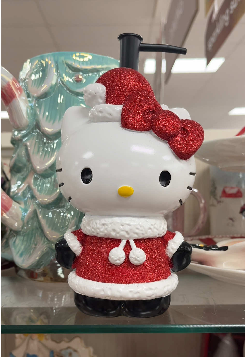 Ugh she’s sooo cute! Finally found the soap dispenser 😍 #hellokitty #hellokittyfinds #christmas #foru #homegoods #homegoodsfinds #hellokittygirl #girly #girlyfinds @HomeGoods 