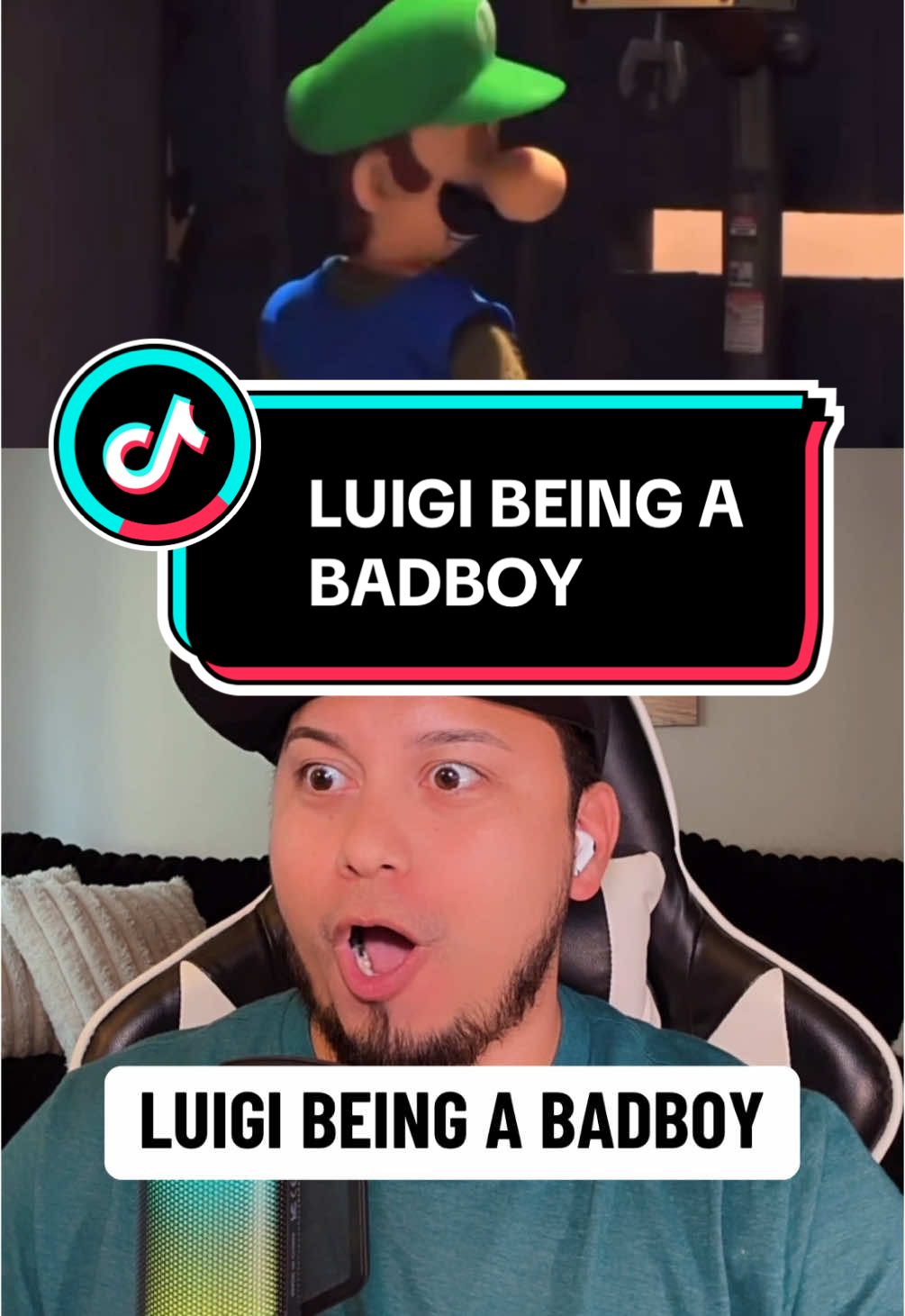 Try Not to Laugh - Luigi being a BADBOY #fyp #fypシ #funny #funnymemes #funnyreels #funnyvideos #viralreels #reels #comedy #entertainment #trynottolaughchallenge #wild #reaction #willyswildreactions 