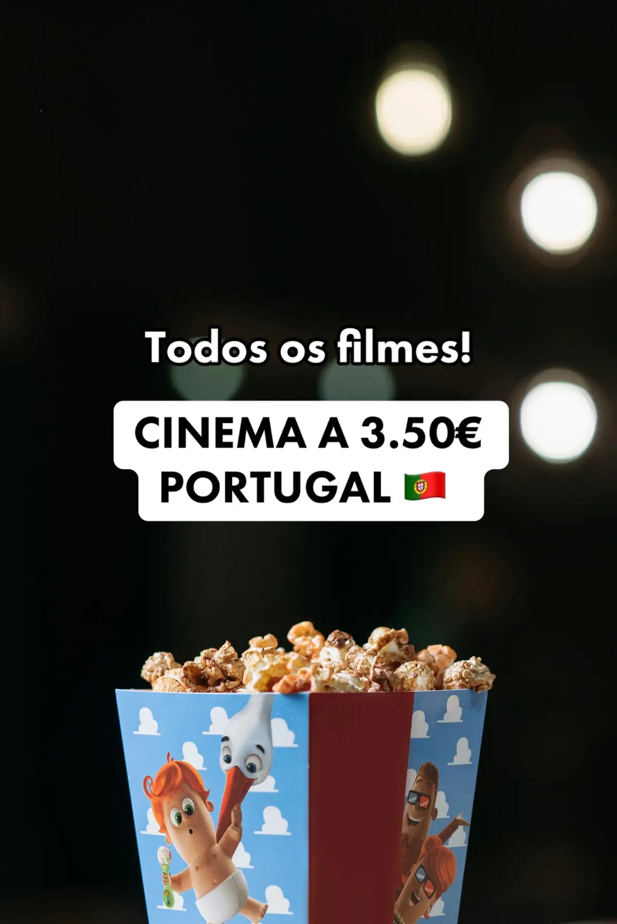 Durante a Festa do Cinema, todos os filmes em 500+ salas de cinema em Portugal vão estar a 3.50€! Os cinemas aderente incluiem os Cinemas Nos, Cinema City, a UCI e Castello Lopes. #freethingstodo #lisboa #promocoes #desconto #cinema #filmes #lisbonthingstodo #fimdesemana #oferta #gratis 