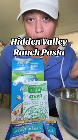 Don’t know what to make for dinner?? @Hidden Valley Ranch #pastasalad #hiddenvalleyranch #tuna #pastatok #mayonnaise #DinnerIdeas #pastalover 