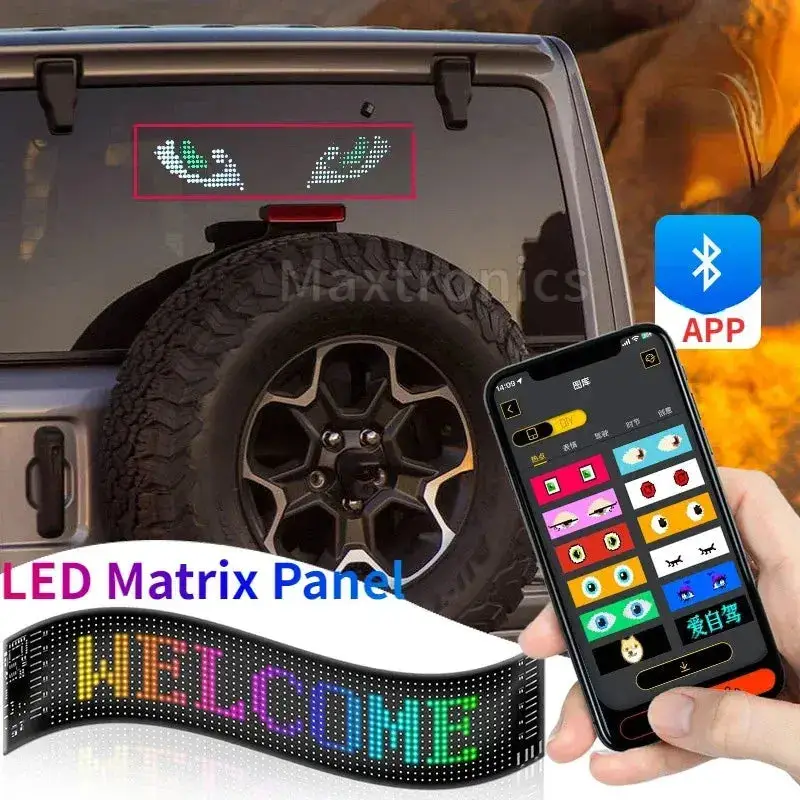 Say goodbye to boring car rides with the LED Car Display Panel! For just €54.76, you can turn your vehicle into a moving light show that's programmable via app. It's like having your own personal rave on wheels, because who needs a regular commute when you can party on the go? 🚗💃 #CarLightShow #LEDPanel #RaveOnWheels #PartyOnTheGo #CarGadgets