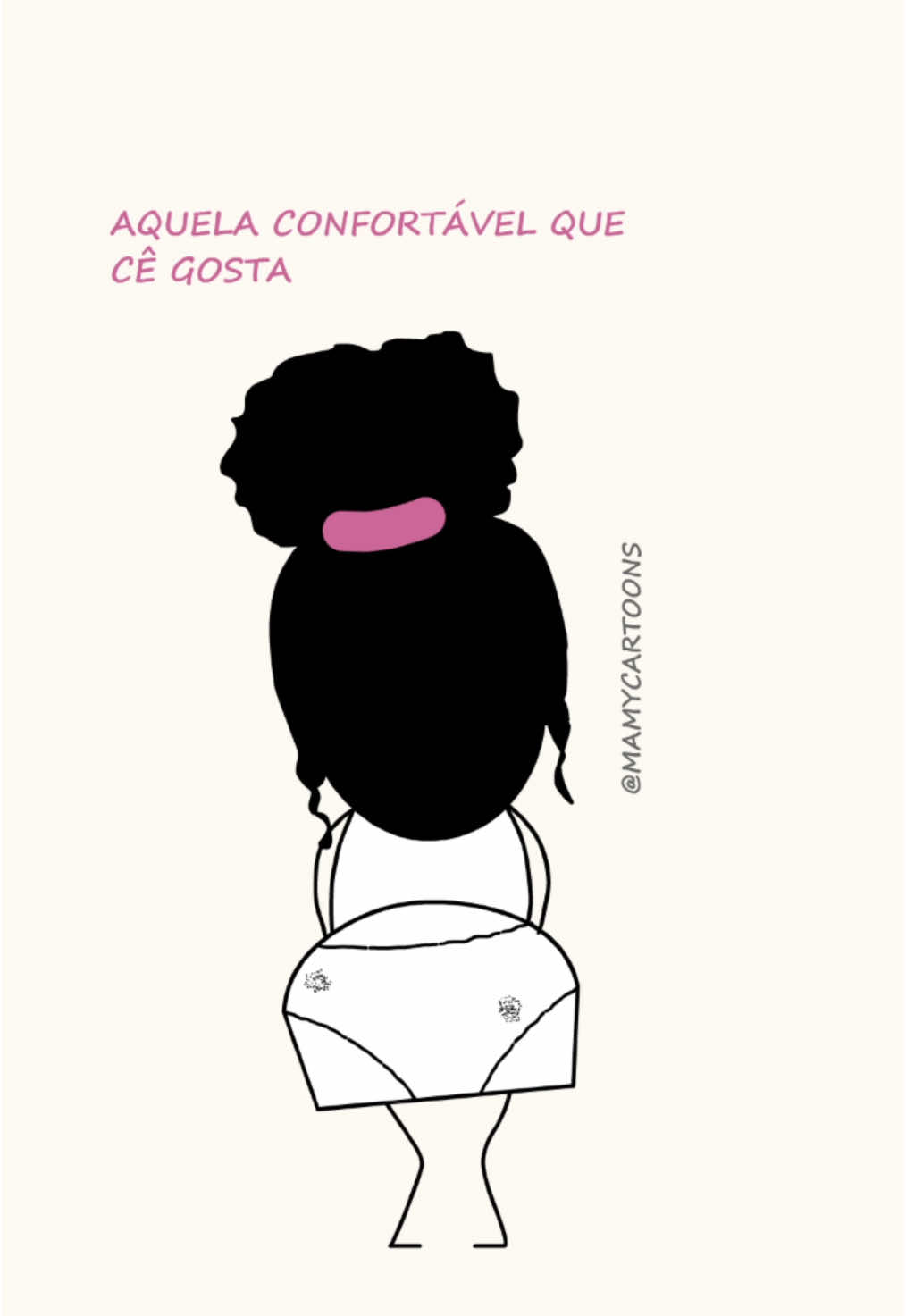 Reage não, amiga! Descansa que é melhor!! 🤣😂 @patroamesmo #mamycartoons #meme #humor #desenho #ilustração 