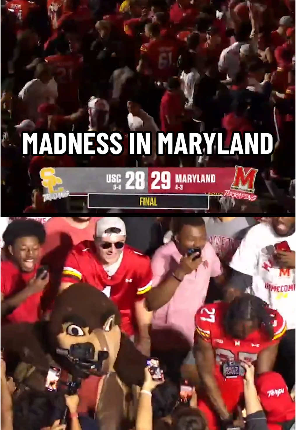 WHAT A WILD COMEBACK WIN FOR MARYLAND 😱🤯 #cfbonfox #cfb #cfp #CollegeFootball #bigten #maryland #usc 