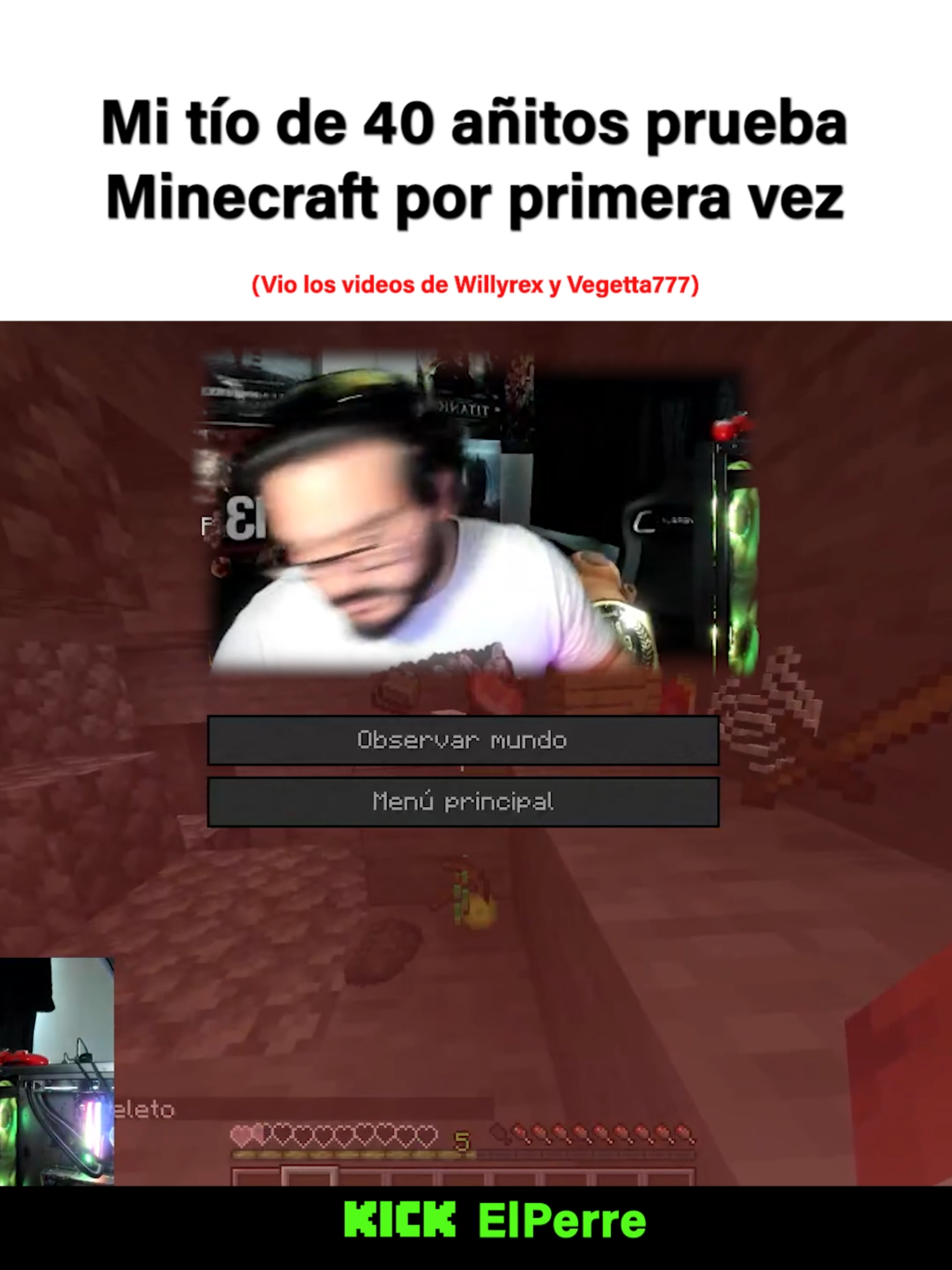 Y con tan solo 40 añitos 🗣️🗣️ #Minecraft #dedsafio #dedsafiominecraft #perre #sachauzumaki #kick #stream #fyp #parati