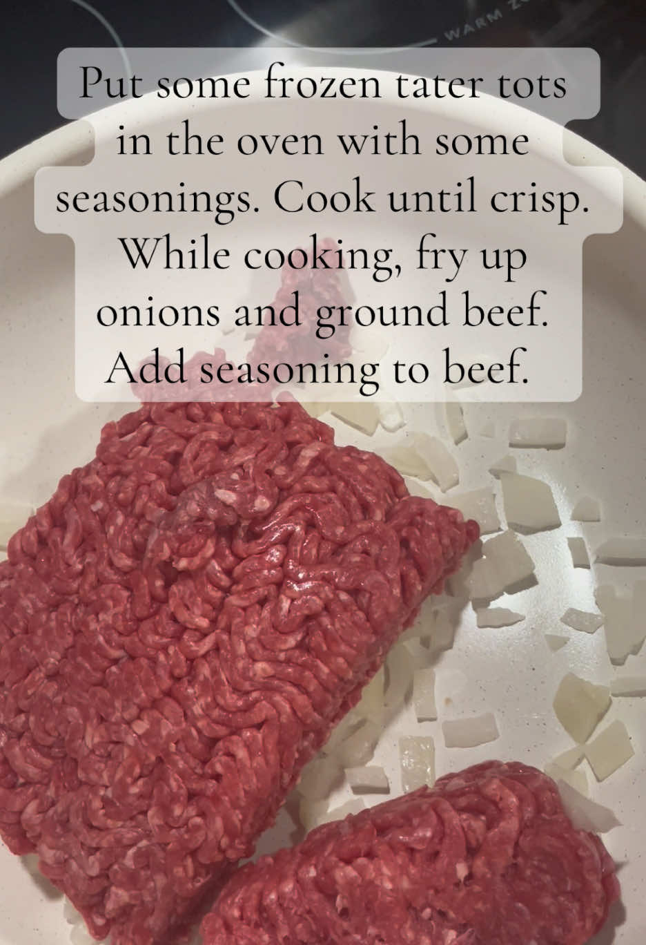 #food #Foodie #beef #tatortots #snack #easymeal #fyp #pans #carote #viralvideo 