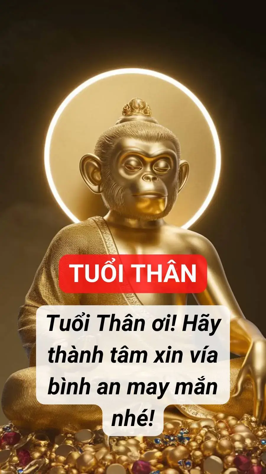 Tuổi Thân ơi! Hãy thành tâm xin vía bình an may mắn nhé! #tamlinh #thongdiep #thongdiepvutru #loc #tailoc #maymantailoc #locmayman #mayman #via #nhavia #thongdiephb #xh #xuhuong #xuhuongtiktok 