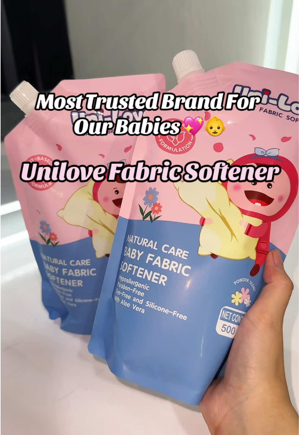 Safe na safe kay baby at iwas amoy kulob 😍. Unilove Fabric Softner Powder Scent ✨ #unilove #uniloveph #newbornessentials #babyfabricsoftener #trending #firsttimemom #nestwithme #musthavebabyproducts 