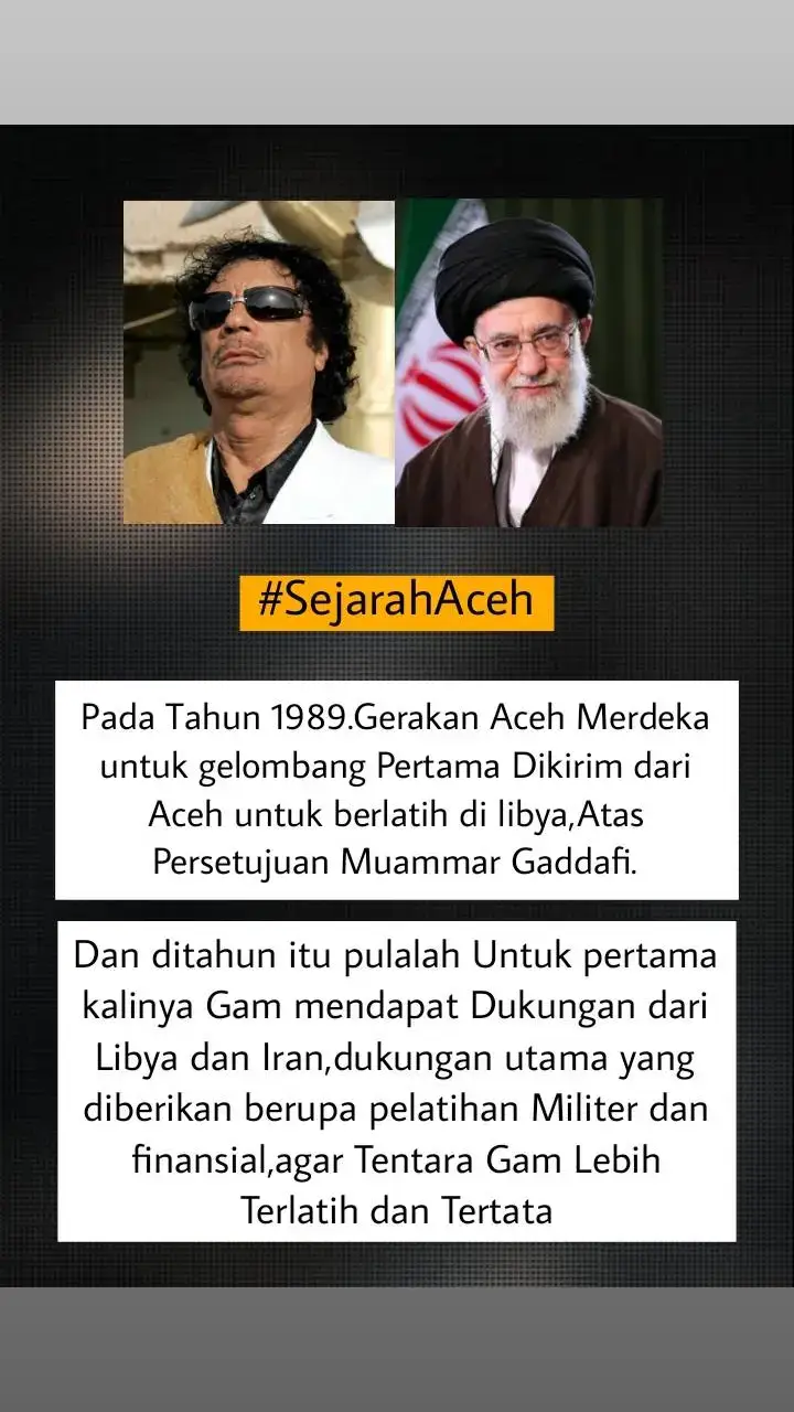 Aceh History ❤️  #muammargaddafi #sejarahaceh #rajapersia #berandatiktok #Acehnesekingdom #acehgeneration #nanggroeacehdarusalam #Bangsaaceh #masukberanda #berandaaceh #Rakyataceh #teungkuhasanditiro #libya #Iran 