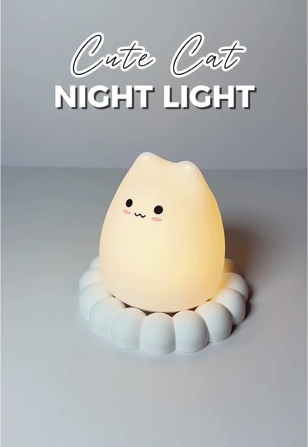 Cute cat night light 😻 So kawaii and aesthetic ✨  #cute #cat #nightlight #lamp #aesthetics #decoration 