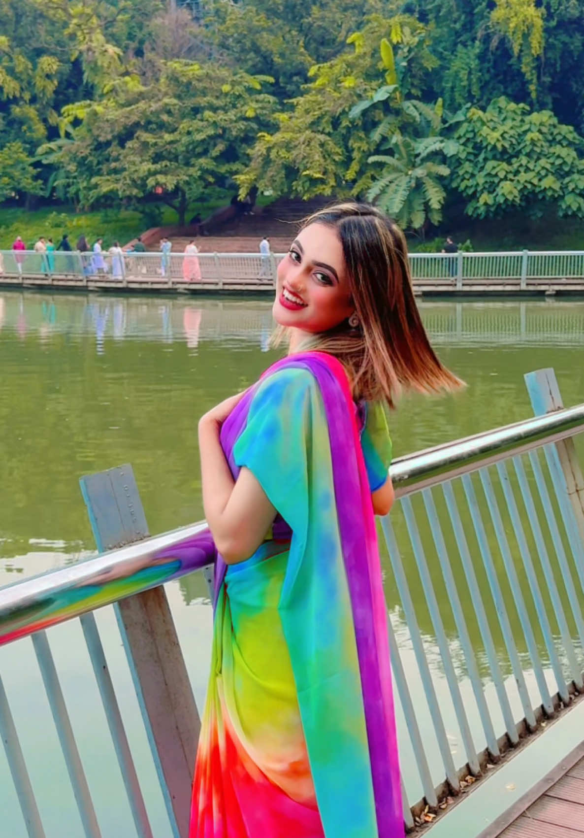 Saree:@BT Exclusive ❤️❤️‍🔥#jannattoha☺️💖 #teamredvibe😎🔥 #tiktokofficial 