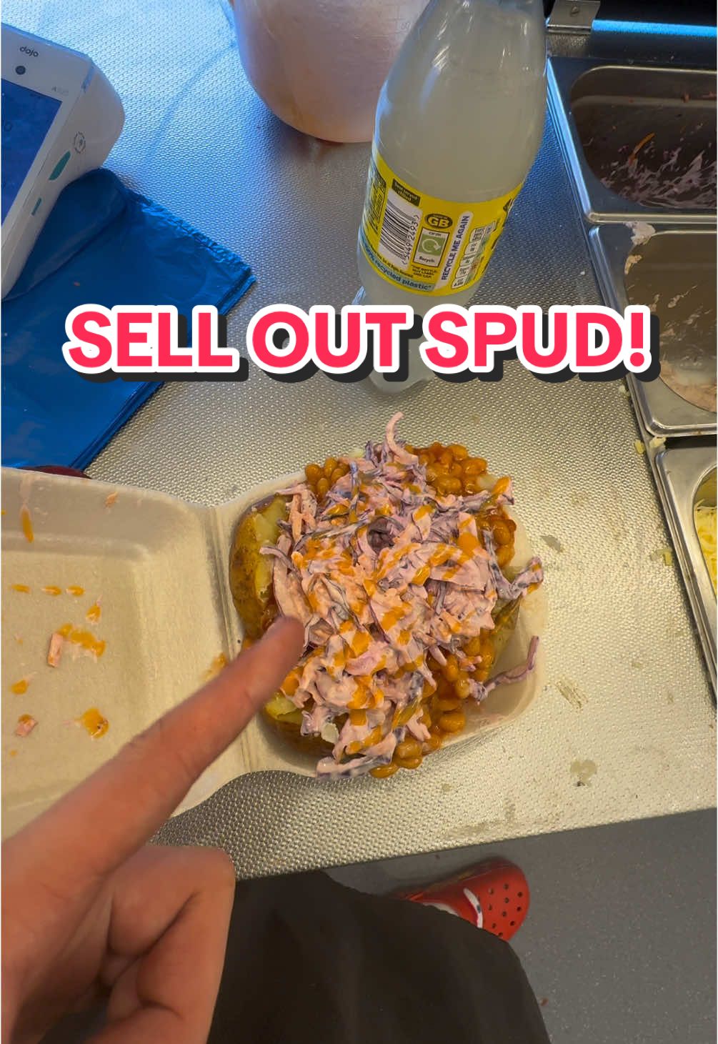 SELL OUT SPUD! 💪🏼 #l1lspud #spudman #spudarmy #beans #coleslaw #sauce #spuds #jacketpotato #Viral #viral_video #xyzabc #xycba #fyp 