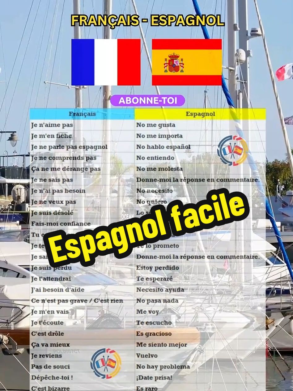 Apprendre l'Espagnol Facilement. l'espagnol Facile. Expressions Utiles. #france  #espagnol #españa #apprendrelespagnol #espagnolfacile #expressions 