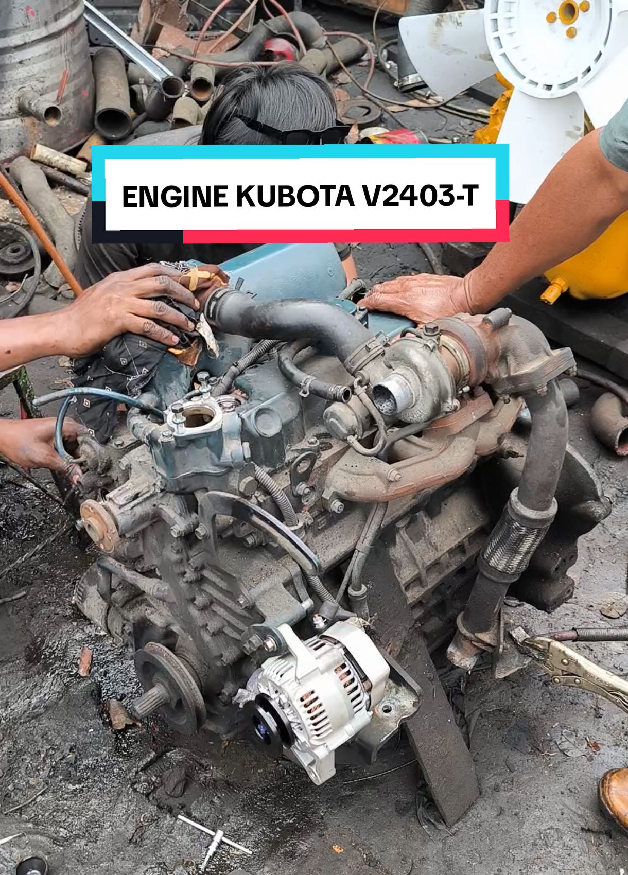 Engine Kubota Tipe V2403-T Harga : Rp.40.000.000 - RFU CP : 087780118562 (ZAMAN) #fyp #lab #LAB #lapakalatberat #lapakalatberatlab #alatberatindonesia #heavyequipment #heavyweight #operator_excavator #operatormuda #operator #mekanikmuda #mekaniktiktok #mekanik #engineering #engineer #engine #hitachi #komatsu #caterpillar 