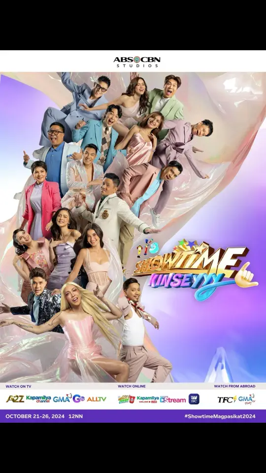 Let's celebrEYYY 15 years of making people happy! Maki party-parteyyy na mula October 21 to 26 sa #ShowtimeMagpasikat2024! 💙💛 #ItsShowtime #ABSCBN #abscbnstudios