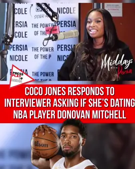 #pressplay▶️: #CocoJones responded to #persiannicole asking if she’s dating nba player #DonovanMitchell. 🎥: Persian Nicole 