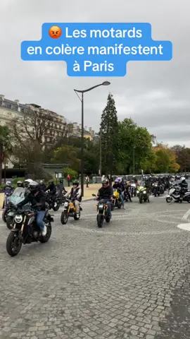 Mécontents du passage du peripherique à 50km/h et la fin de l’inter-files, les motards ont manifesté ce dimanche à Paris #pourtoi #paris #motard #manifestation #hidalgo #peripherique