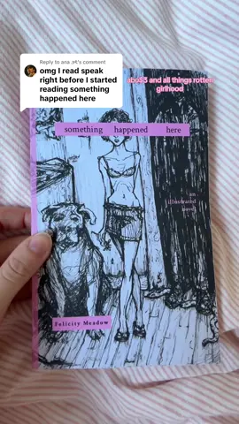 Replying to @ana ౨ৎ I love how you read both back to back 🩷 #BookTok #speak #somethinghappenedherebook #melindasordino #fallreads #girlhood #childhood #sasurvivor #bookreccomendations #indiebooktok #writertok 