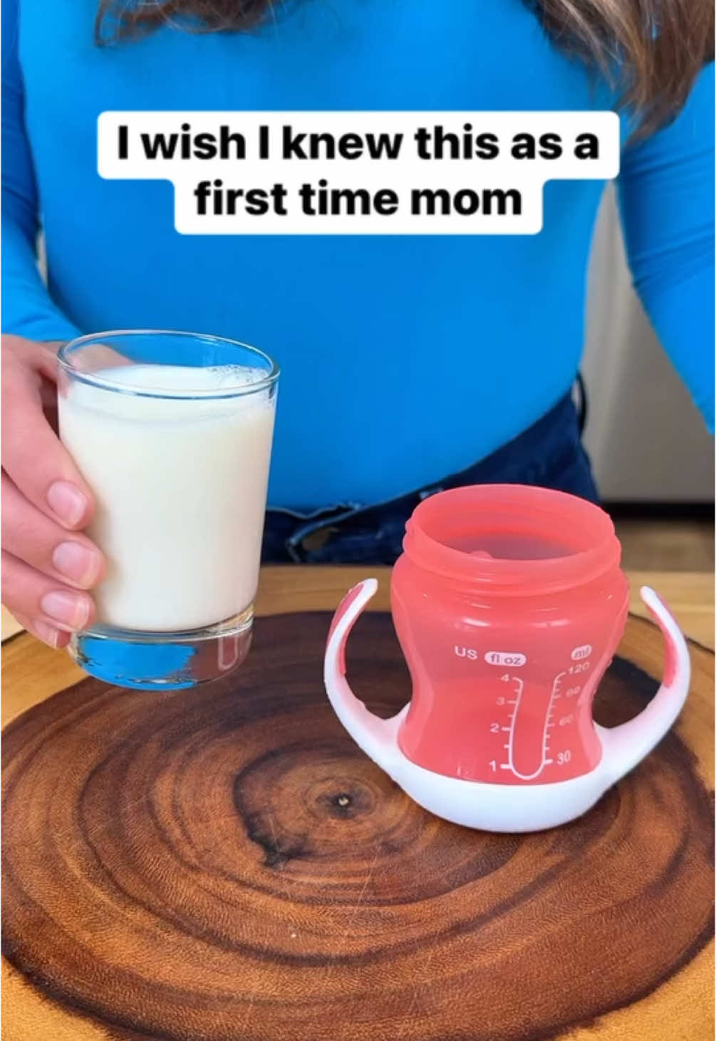 Use a spoon to prevent spills #mom #parenting #science #milk 