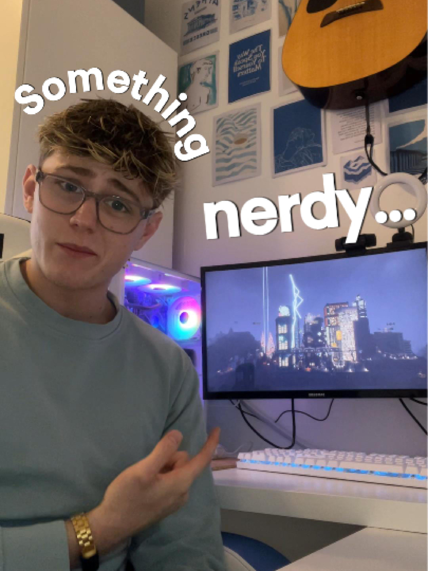 I'm a Minecraft nerd with too much time on my hands... #Minecraft #Nerd #Gaymer #fyp #cyberpunk #minecraftcity