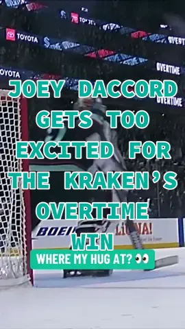 Joey Daccord was fired up. 😅 #NHL #nhlonsn #seattlekraken #kraken #joeydaccord #nhltiktoks #hockeytiktoks 