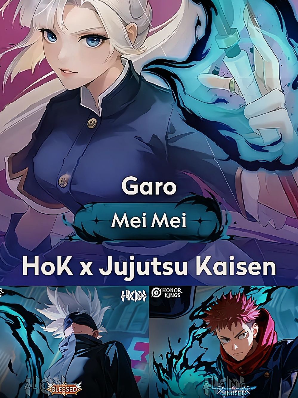 Honor of kings collaboration skin with Jujutsu Kaisen on 11/1/2024 SC: Oasis Da Geya X AlkingHOK #Honorofkings #Honorofkingsglobal #Honorofkingsindonesia #Hokstudio #Hokcreatorscamp #Jujutsukaisen #Gojosatoru  #Yujiitadori #gojo #foryoupage #foryou #fyp  #fyppppppppppppppppppppppp 