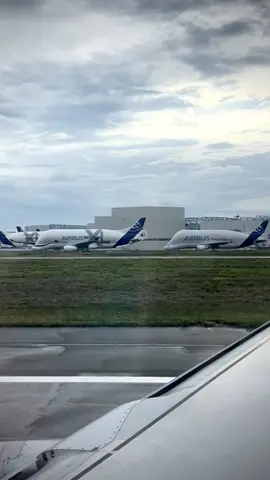 Whale watching at Toulouse 🐋 The Airbus A330-700 Beluga XL is a specialised cargo aircraft used to transport large aircraft components, like wings and fuselage sections, between Airbus production sites across Europe.  Its unique 