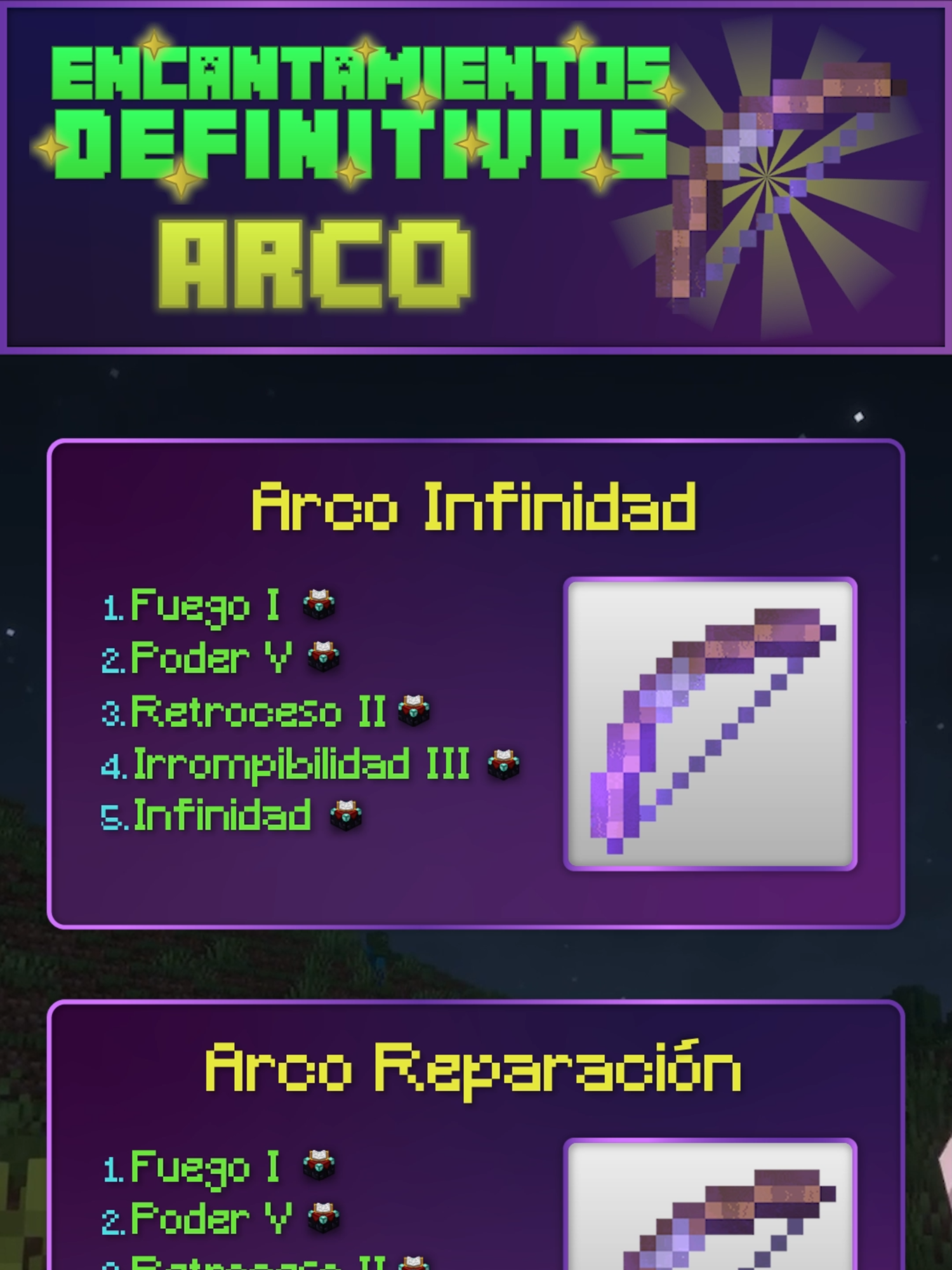 Arco perfecto | Encantamientos definitivos para el Arco | Mejores encantamientos #minecraft #minecraftbuild #minecraftjava #minecraftbedrock #minecraftmemes #gaming