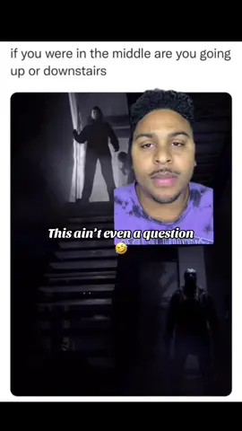Downstairs u cooked#horror #horrortiktok #question #michaelmyers #freddykrueger #trending #fyp #greenscreen 