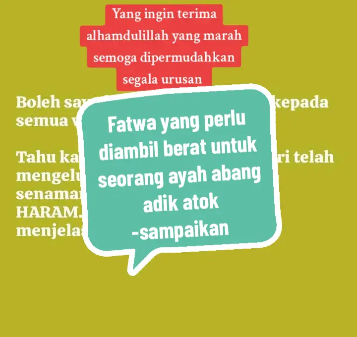 Peringatan itu dikeluarkan dalam satu kenyataan bersurat khas yang dikeluarkan bertarikh 19 Julai lalu. Tindakan surat peringatan itu dibuat berikutan senaman zumba kini semakin popular dan disertai umat Islam khususnya di Sabah. Dalam surat pekeliling itu, Datuk Bungsu @ Aziz Jaafar menggesa umat Islam menjauhi senaman tersebut kerana terdapatnya unsur- unsur yang bertentangan syariat dan akhlak Islam. #islam #islamic #zumba #zumbafitness  #allahuakbar #SatuLagiGuys #bismillahfypシ #fyppppppppppppppppppppppp #perlis #pulaupinang #perak #kedah #selangor #malaysia 