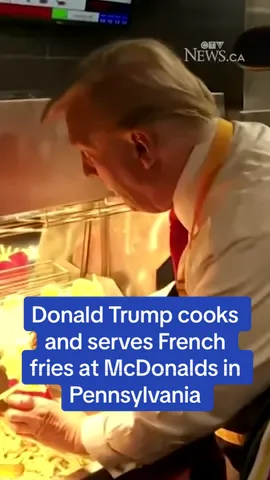 Republican candidate Donald Trump visited a McDonalds in Pennsylvania where he cooked French fries and served customers.  #ctv #ctvnews #trump #fries #frenchfries #mcdonalds #donaldtrump #donaldtrump #donaldtrumpnews #donaldtrumpmcdonalds