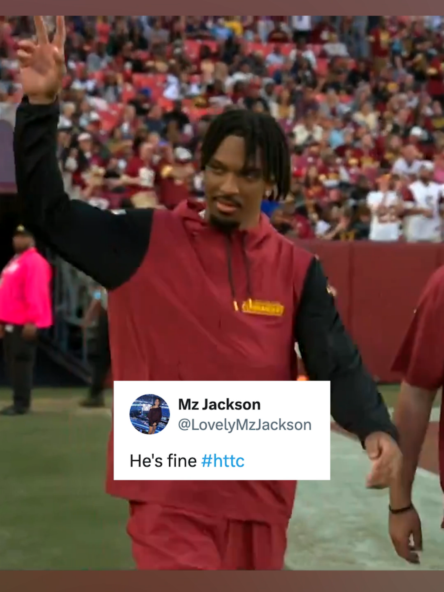 Jayden Daniels’ mom tweeted out that he was fine ♥️ #nfl #nfltok #nflfootball