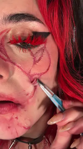 I dont recommend anyone do this 😬  #sfxremoval #sfx #sfxmakeup #makeup #rigidcollodion 