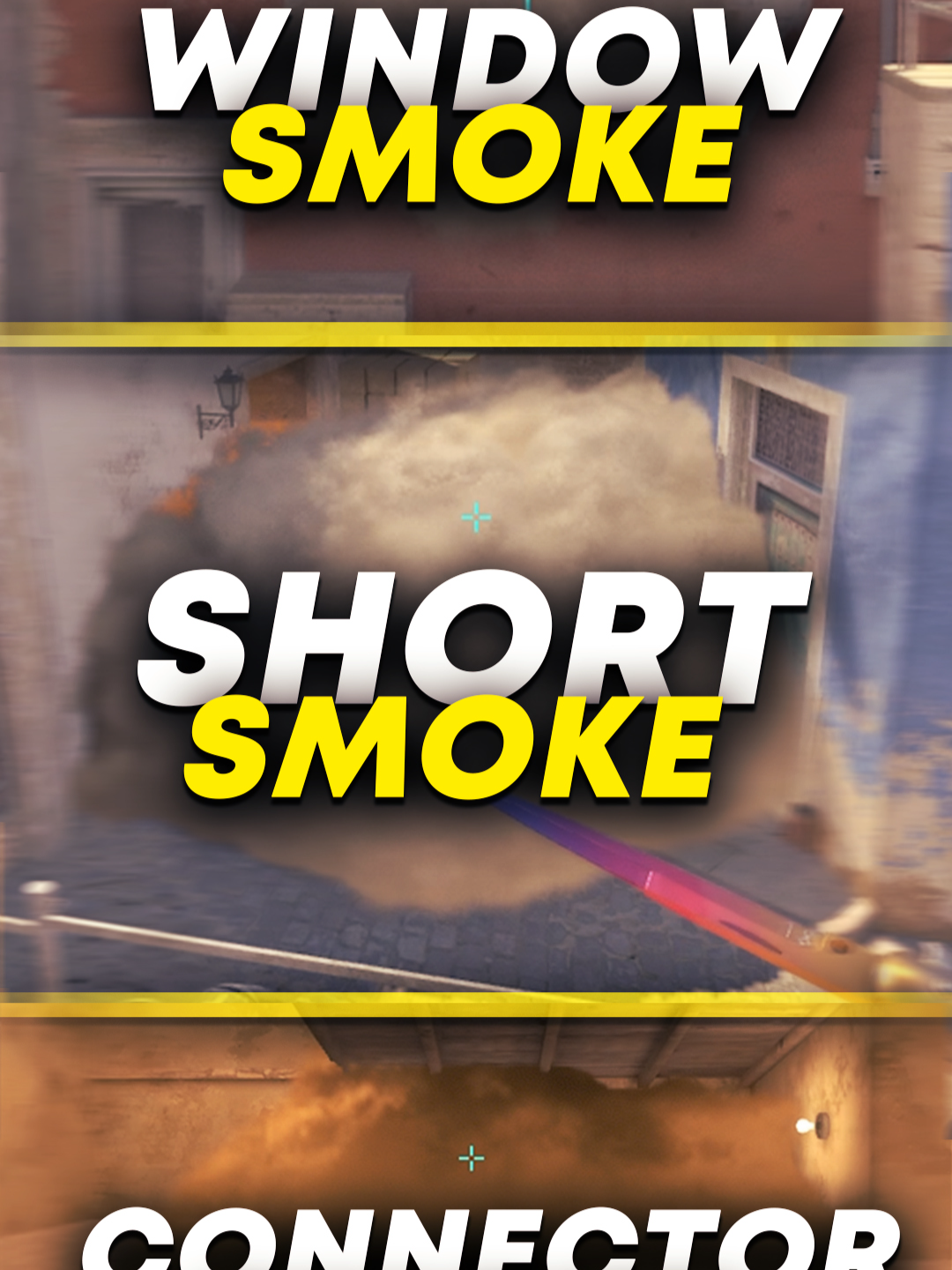 MIRAGE WINDOW/CONNECTOR/SHORT SMOKE #cs2 #counterstrike2 #csgo #cs2tricks #cs2tips #cs2smoke