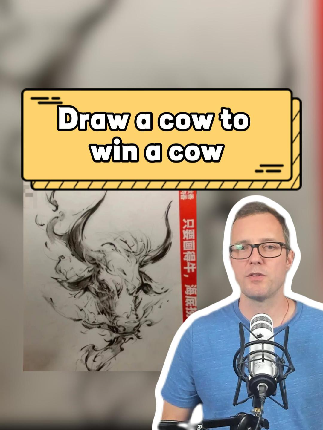 Draw a cow to win a cow