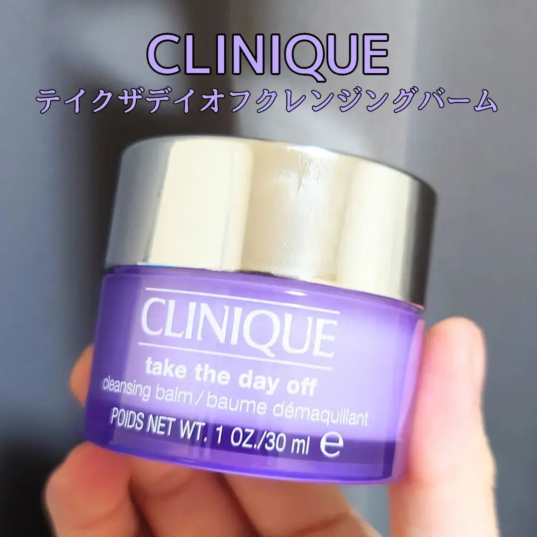 濃密な #クレンジングバーム 【 #CLINIQUE / #テイクザデイオフクレンジングバーム 】 硬めのテクスチャー🫧 ある程度は体温でとろけますが 少し塊が残りメイクに馴染ませにくい使用感△ メイクは落ちるけど 毛穴ケアはできないと感じました👾 洗い上がりヌルヌルしないけど なんかスッキリしない気がします😅  #クリニーク