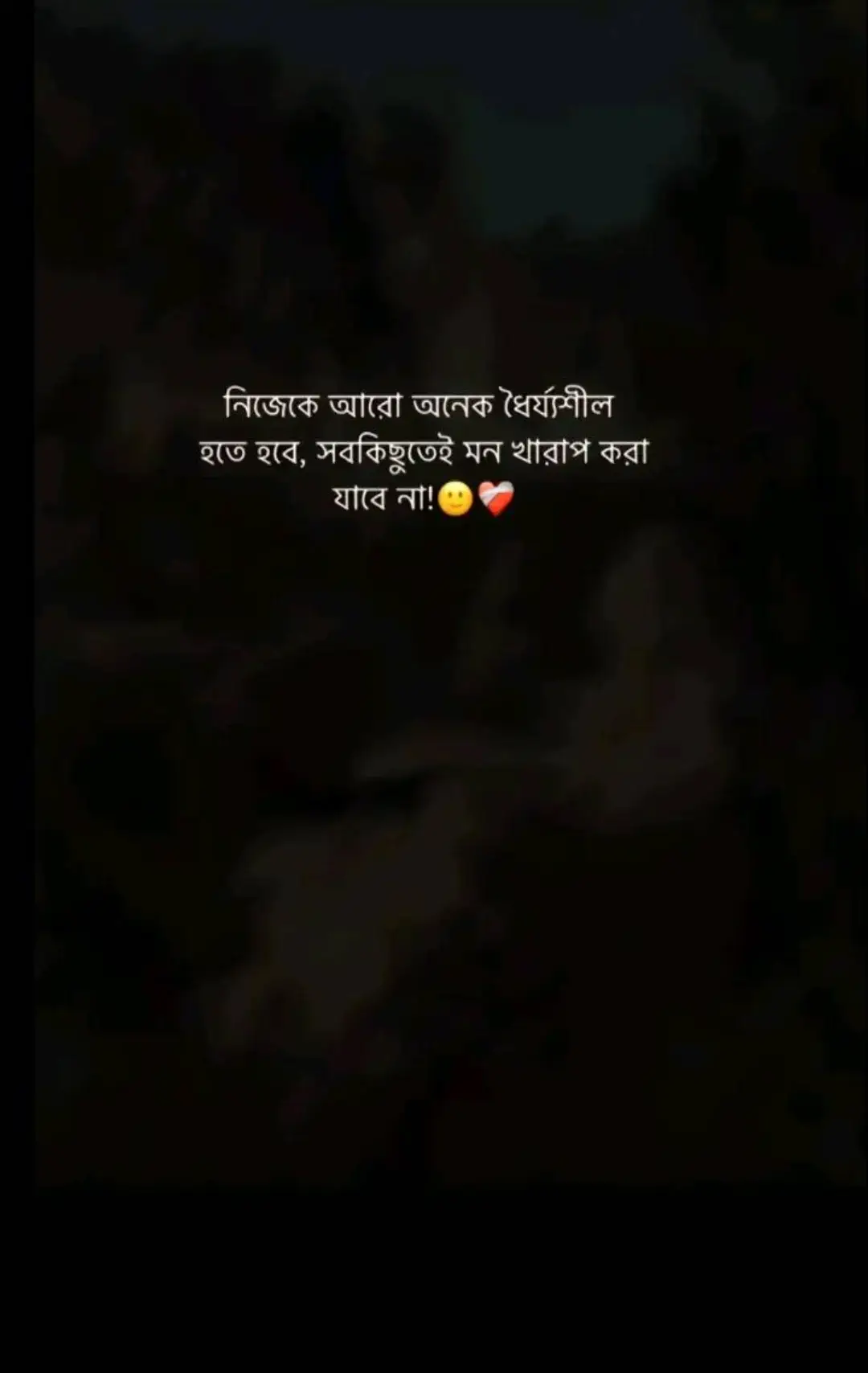 নিজেকে আরো অনেক ধৈর্য্যশীল হতে হবে...!❤️‍🩹 - সব কিছুতেই মন খারাপ করা যাবে না..!😅#foryou #foryoupage #tran #fypシ #tiktokofficial #fypシ゚viral #trending 