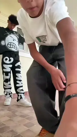 Cristiano Ronaldo Jr. and his friend flexing their fresh new outfits 🔥👕#fashiongoals #nextgenbasketballers #OOTD 
