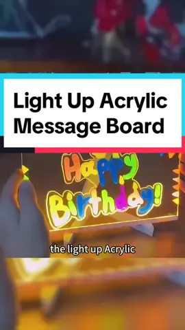This lighted carylic message board has unlimited creativity and allows you to write as you wish!Let every message shine and make your space full of warmth and personality.It’s definitetely the first choice for gift giving !#tiktokshop #fyppppppppppppppppppppppp #USA #tik_tok #tiktokmademebuyit #Love #like #gift #christmas #fyp #goodthing #sale #giftideas #Fashion 