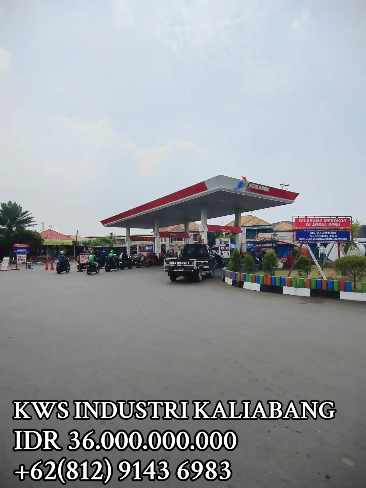 Di Jual SPBU 34-17121   Lt: 3.590m2 JI. Kaliabang bungur, Kel. Harapan Jaya, Kec. Bekasi Utara, Kota Bekasi Deskripsi: Mesin Pompa 3 Mesin Merk gilbarco Ke 3 Mesin ada 4 Nozzle Tangki timbul: 1 Dexlite :45 KL2 Pertamax : 45 KL 2 Pertalite : 45 KL 6 Omset rata-rata perharinya 24 Ton Fasilitas -musholah - Ruang ATM - Ruang kantor pengawas- Ruang Kantor Manager- Ruang Kantor Owner - Genset - Toilet Perhari bisa 28 - 33 Ton & perbulan 912- 1.020 Ton Lokasi strategis dan ramai